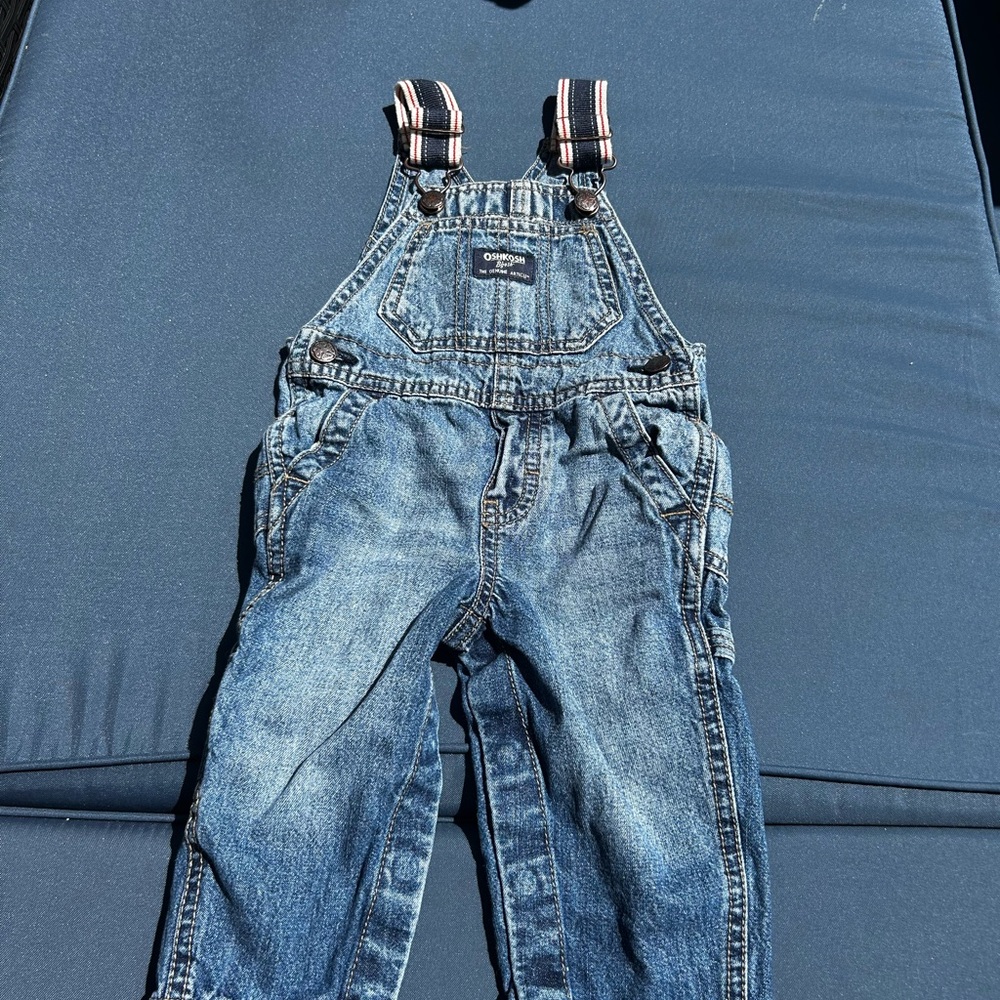 OshKosh B'gosh Blue Denim Overalls Classic Style